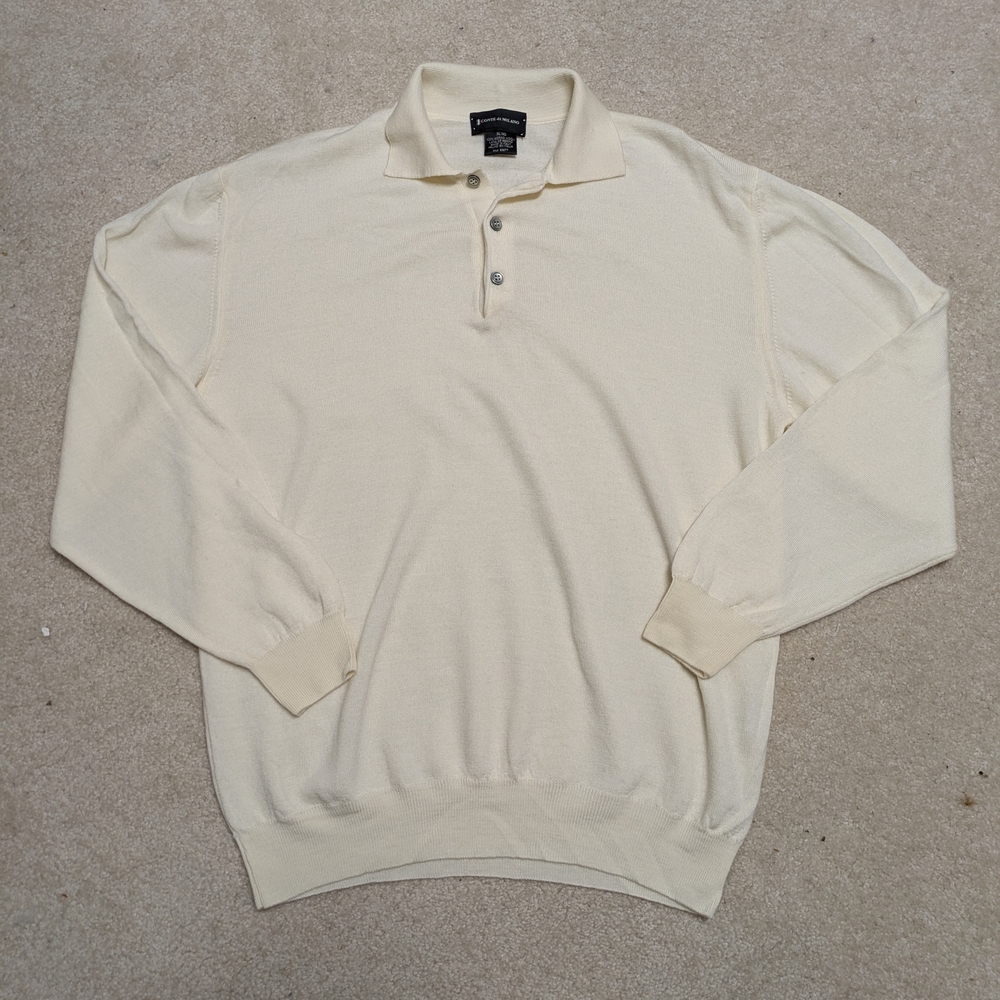 Cream Polo Sweater